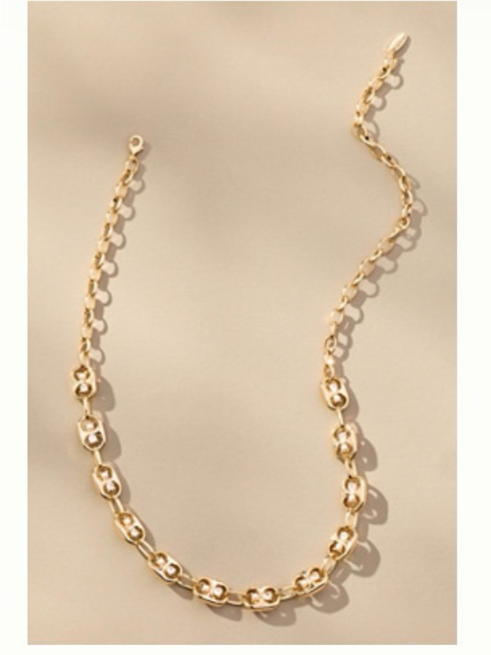 Gold bottlecap  Chain-Link Necklace - Women Jewelry